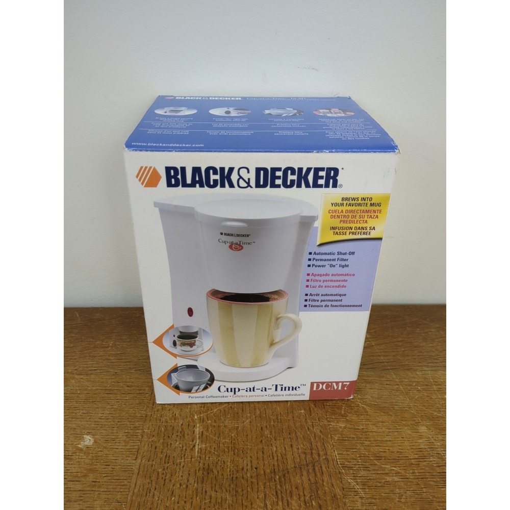 Black & Decker DCM7 Coffee‎ Maker - White New Old Stock!